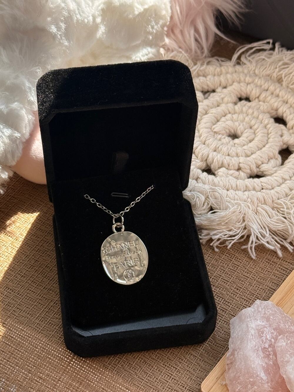 ONLY 1! Vintage CC silver plate Upcycled Necklace